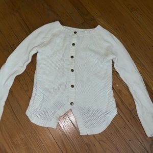 Girls white sweater